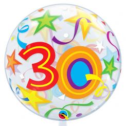 Bubble 56cm "30" Sterne 