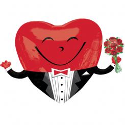 Folienballon "Rosenkavalier" 