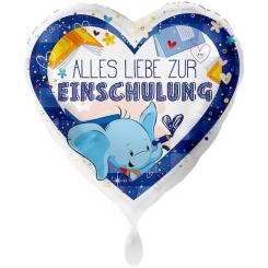 Folienballon 71cm "Hurra Schule" blau 