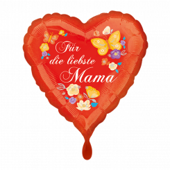 Folienballon 43cm "Für die liebste Mama" 