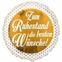 Folienballon 43cm "Zum Ruhestand die besten Wünsche!" 