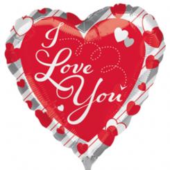 Folienballon 43cm "I love you" 