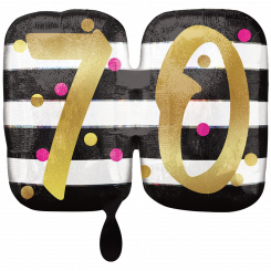Folienballon Kissen "70" 