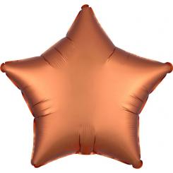 Folienballon Stern 48cm ORANGE Satin 