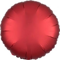 Folienballon Rund 43cm ROT Satin 