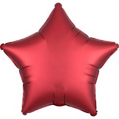 Folienballon Stern 48cm ROT Satin 
