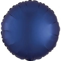 Folienballon Rund 43cm NAVY Satin 