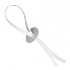 Ballontragebänder mit Schnellverschluss weiß 