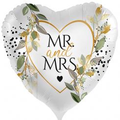 Folienballon 43cm "MR and MRS" 