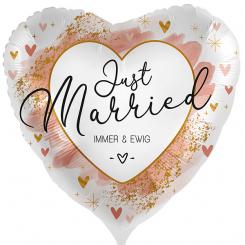 Folienballon 43cm "Just Married" 